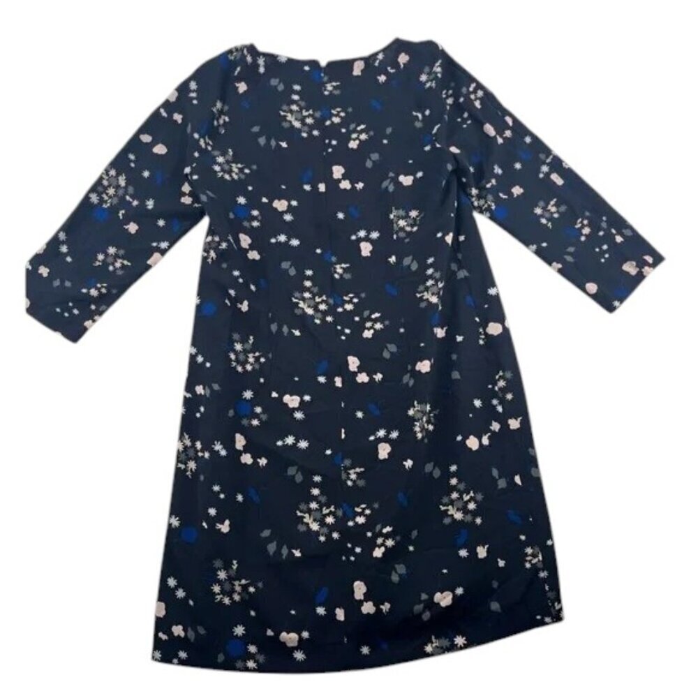 Ann Taylor Dress Lined Black Floral Size M Petite - Picture 3 of 6